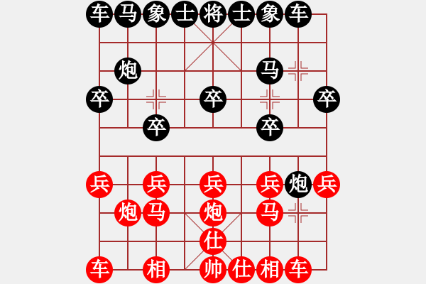 象棋棋譜圖片：獨特性我都不想（榮譽特大2）先負于斯為盛（榮譽特大3）20240128164.pgn - 步數(shù)：10 