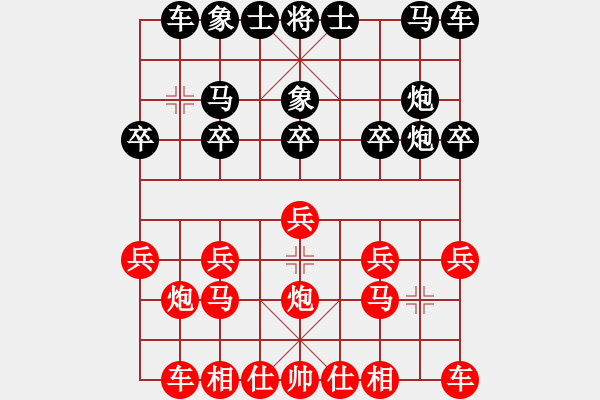 象棋棋譜圖片：小貓小兵[紅] -VS- 拼殺有勇氣占棋有智慧[黑] - 步數(shù)：10 