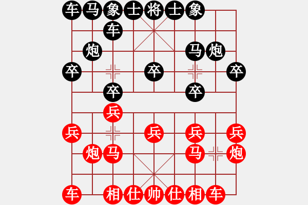 象棋棋譜圖片：街道棋王(1段)-勝-魚兒悠悠(1段) - 步數(shù)：10 