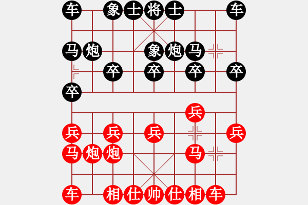 象棋棋譜圖片：阿羅拉(3段)-勝-鷹熊本色(2段) - 步數(shù)：10 