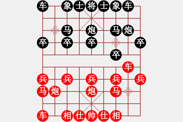 象棋棋譜圖片：橫才俊儒[292832991] -VS- 上帝之手[964221470] - 步數(shù)：10 