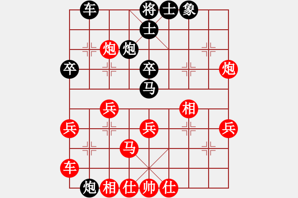 象棋棋譜圖片：最怕對(duì)手弱(日帥)-負(fù)-宋陸如居士(無(wú)上) - 步數(shù)：40 