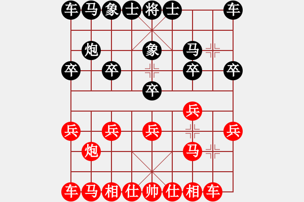 象棋棋譜圖片：Q★芳棋[893812128] -VS- 北丐[869891869] - 步數(shù)：10 