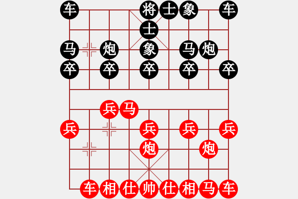 象棋棋譜圖片：臭棋先勝小強 - 步數(shù)：10 