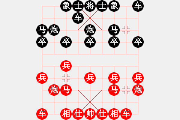 象棋棋譜圖片：楊德琪     先勝 張曉平     - 步數(shù)：10 