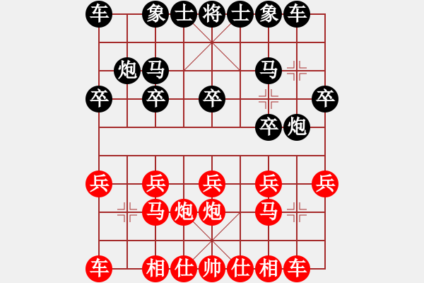 象棋棋譜圖片：周末交流一心一意黑棋勝不再年輕2022-11-20 - 步數(shù)：10 