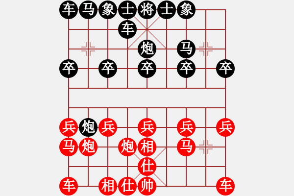 象棋棋譜圖片：八卦象棋 （14）這盤棋叫含笑半步癲 - 步數(shù)：10 