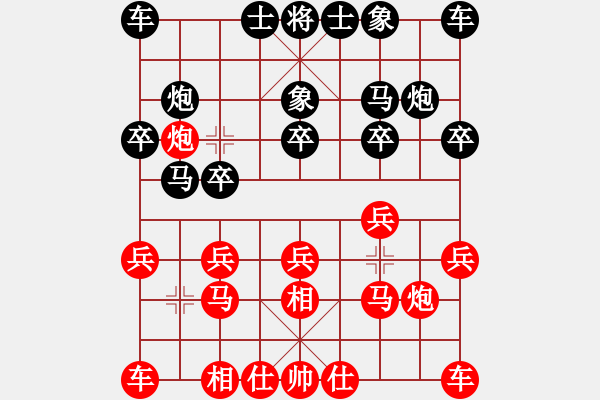 象棋棋譜圖片：天涯[120649221] -VS- sean 揮手[115558529] - 步數(shù)：10 