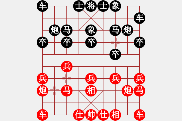 象棋棋譜圖片：四川 曾軍 和 杭州 王天一 - 步數(shù)：10 