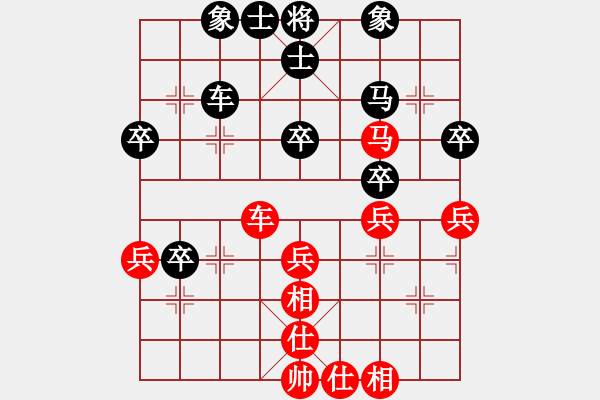 象棋棋譜圖片：bbboy002(2舵)-和-和州快刀(4舵) - 步數(shù)：40 