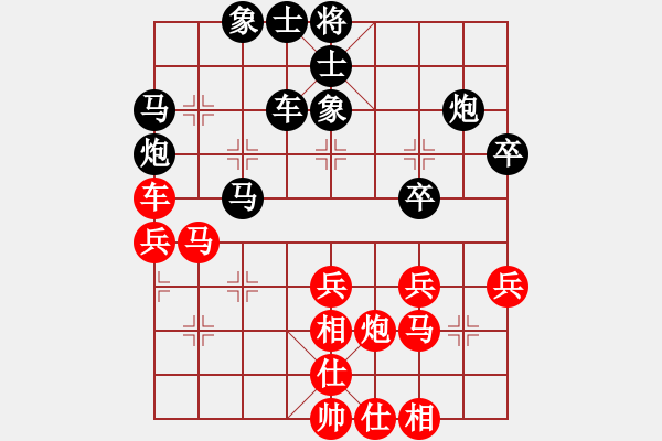 象棋棋譜圖片：榆樹三賤客(3段)-負(fù)-joid(1段) - 步數(shù)：40 