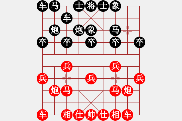 象棋棋谱图片：huachenhao(9段)-胜-旗袍(5段) - 步数：10 