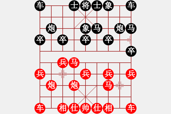 象棋棋譜圖片：葬心紅勝青山1944【仙人指路進(jìn)右馬對(duì)飛象】 - 步數(shù)：10 