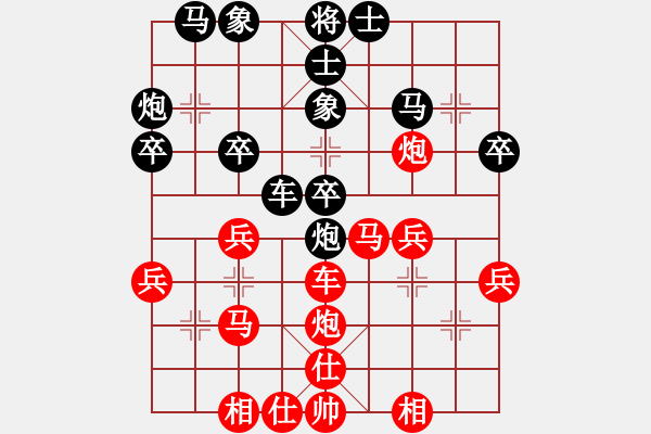 象棋棋譜圖片：yunxiao(7段)-和-省城小小卒(4段) - 步數(shù)：30 