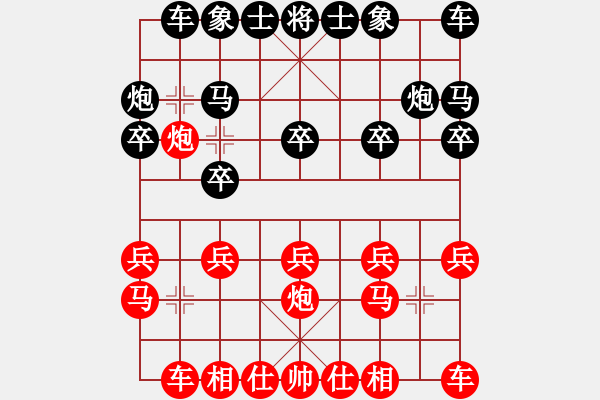 象棋棋譜圖片：可兒 -VS- 拼搏伴我縱橫 - 步數(shù)：10 