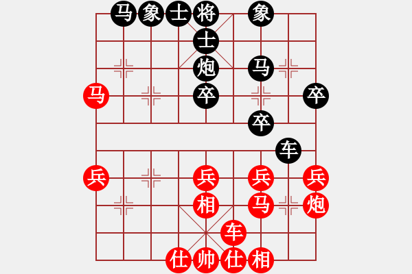 象棋棋譜圖片：車(chē)九進(jìn)五(9段)-勝-dejbgyxba(9段)馬 - 步數(shù)：30 