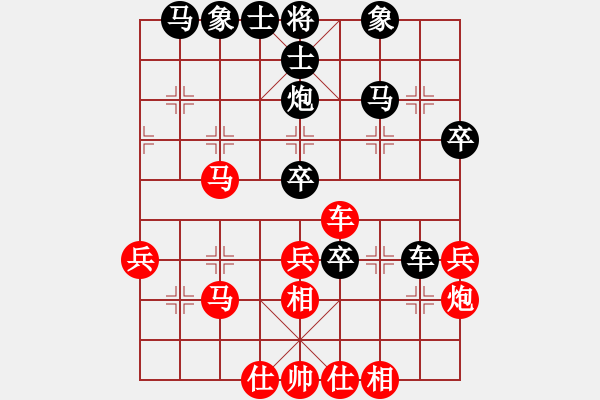 象棋棋譜圖片：車(chē)九進(jìn)五(9段)-勝-dejbgyxba(9段)馬 - 步數(shù)：40 