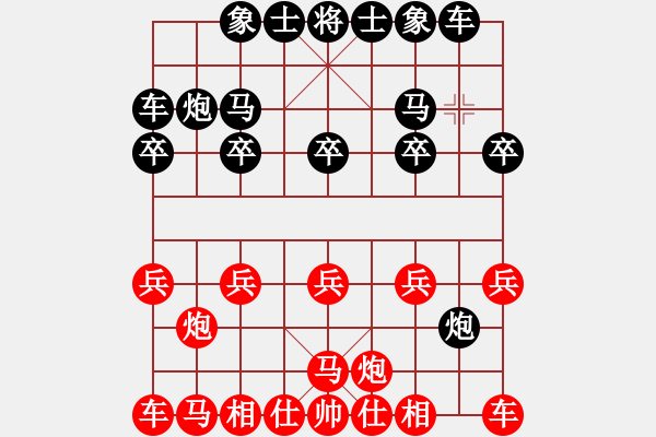 象棋棋譜圖片：象棋愛好者 VS 初級棋士 - 步數(shù)：10 