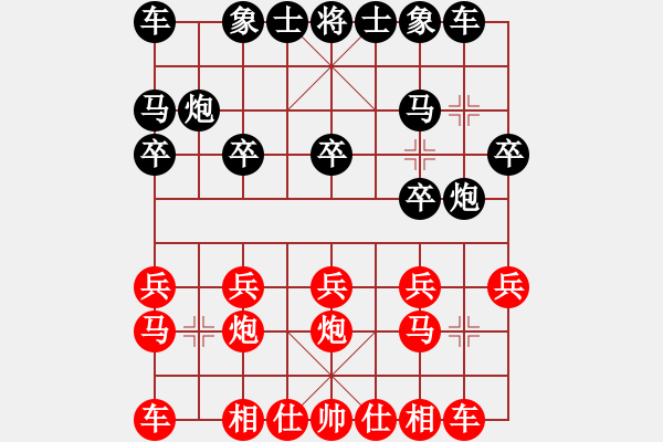 象棋棋譜圖片：進(jìn)馬失先 貪攻被殺：三臺(tái)怪手[1127175411] -VS- 我心飛揚(yáng)[308584751] - 步數(shù)：10 