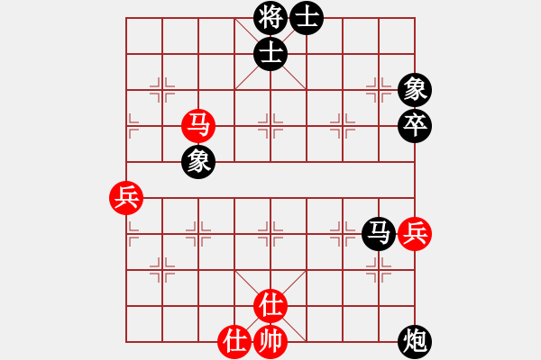 象棋棋譜圖片：聯(lián)眾世界象棋對局：聾啞棋王(3級棋士) 負 feifei(4級棋士) - 步數(shù)：80 