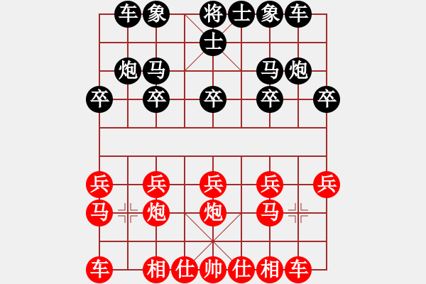 象棋棋谱图片：北京威凯建设队 陈佳颖 和 安徽省棋院 姚奕葶 - 步数：10 