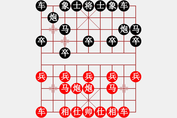 象棋棋譜圖片：鳳劍出鞘一點(diǎn)紅VS倚天高手(2018 7 29) - 步數(shù)：10 