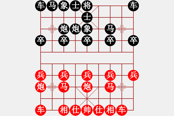 象棋棋谱图片：赵子雨 先和 赵旸鹤 - 步数：10 