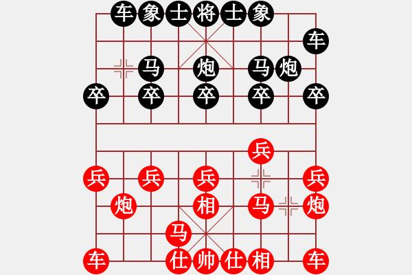 象棋棋譜圖片：黑勝_中國象棋-雷電模擬器_BUGCHESS_AVX2_52步_20231219001542561.xqf - 步數(shù)：10 