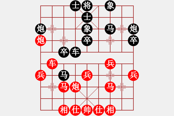 象棋棋譜圖片：天涯博客 先勝 無名 - 步數(shù)：30 