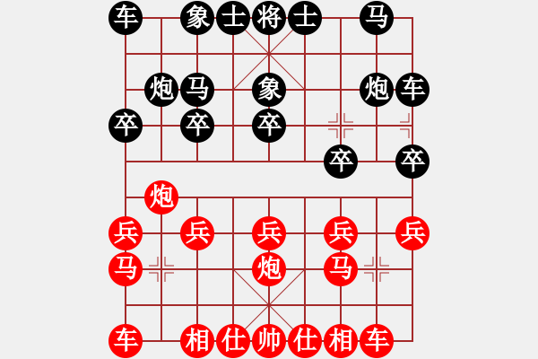 象棋棋譜圖片：小刀(紅方) vs 鬼手 - 步數(shù)：10 