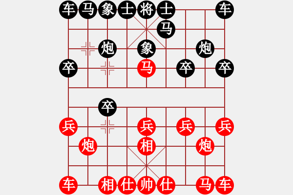 象棋棋譜圖片：2023.7.7.34十七輪后勝仙人跳卒底炮 - 步數(shù)：10 