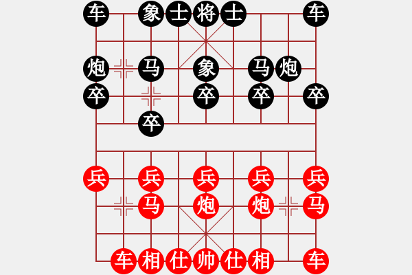 象棋棋譜圖片：《學(xué)習(xí)大師后手》屏風(fēng)馬左炮封車右邊炮破五七炮邊馬 - 步數(shù)：10 