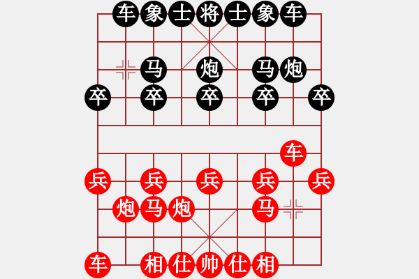 象棋棋譜圖片：象棋愛好者 VS 初級棋士 - 步數(shù)：10 