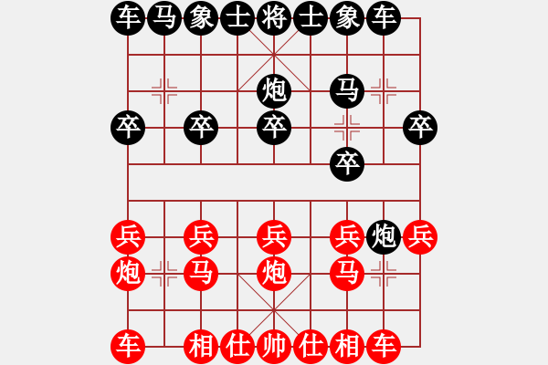 象棋棋譜圖片：印尼 伊萬塞蒂亞萬 和 東馬 葉乃傳 - 步數(shù)：10 