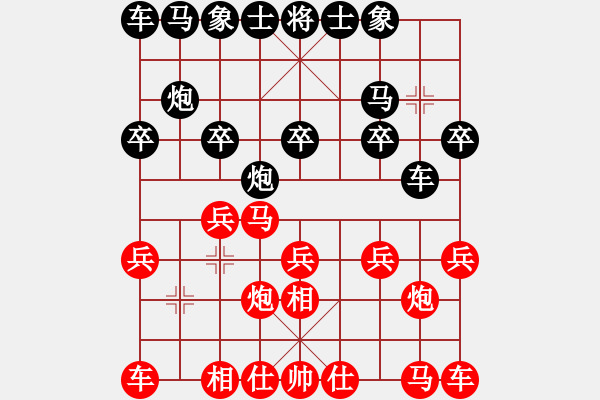 象棋棋谱图片：邱亮 先和 张高杨 - 步数：10 