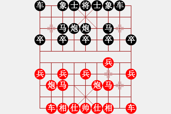 象棋棋譜圖片：潘攀 先和 周章筱 - 步數(shù)：10 