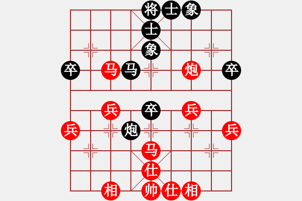 象棋棋譜圖片：葬心紅勝梁不敗qwe【順炮緩開(kāi)車(chē)對(duì)橫車(chē)】 - 步數(shù)：50 