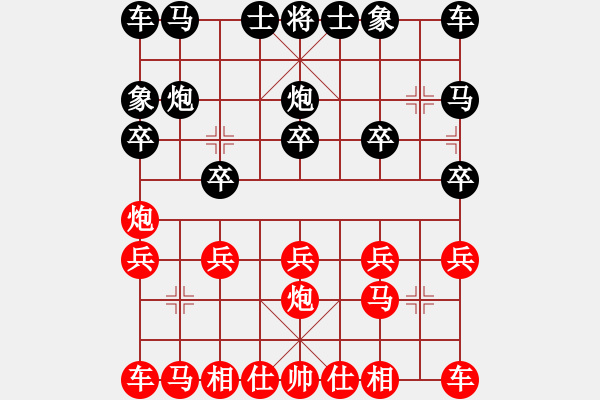 象棋棋譜圖片：廊坊市選手[紅] -VS- 秦始皇[黑] - 步數(shù)：10 