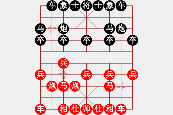 象棋棋譜圖片：東營第八名(9星)-勝-快刀王軒(9星) - 步數：10 