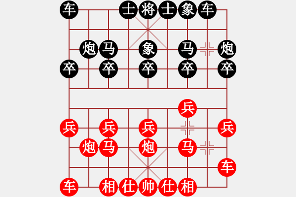 象棋棋譜圖片：橫才俊儒[292832991] -VS- 我本善良[709706043] - 步數(shù)：10 