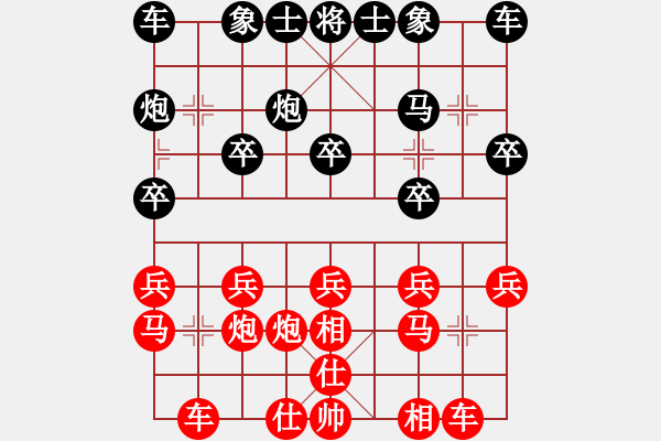 象棋棋譜圖片：20150813指導(dǎo)棋　后勝武琛霖（讓一馬三先） - 步數(shù)：10 