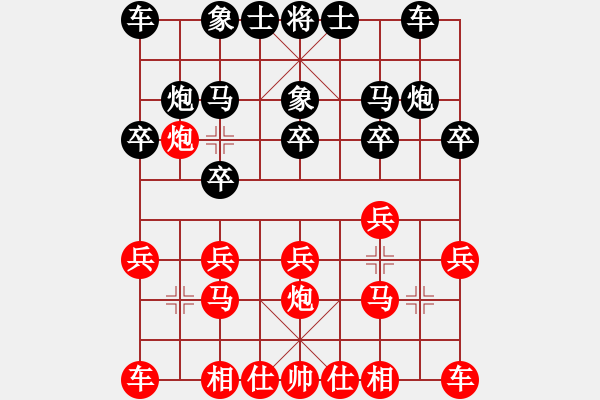 象棋棋譜圖片：中國(guó)紅(5級(jí))-負(fù)-孫思祺(初級(jí)) - 步數(shù)：10 