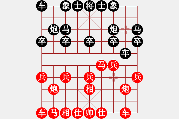 象棋棋譜圖片：幽默高手の[1006869855] -勝- 苗一[106591051] - 步數(shù)：10 