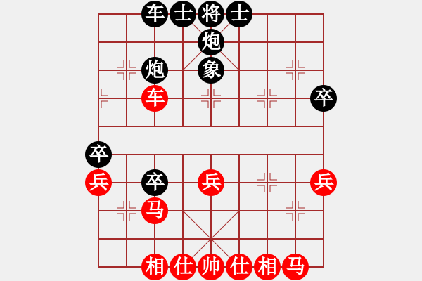 象棋棋譜圖片：飛天望月(月將)-負(fù)-木人(3段) - 步數(shù)：40 