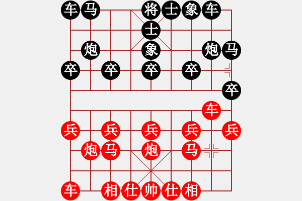 象棋棋譜圖片：百里煙霞秀(7段)-勝-ntsbczxe(2段) - 步數：10 