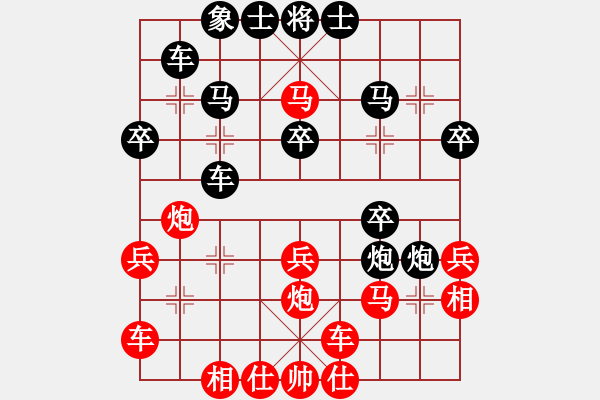 象棋棋譜圖片：lyztd(3段)-負(fù)-殺過(guò)幾頭豬(6段) - 步數(shù)：30 