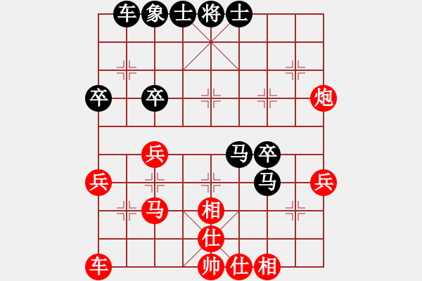 象棋棋譜圖片：huycodon(5段)-負(fù)-絕世戰(zhàn)神(4段) - 步數(shù)：40 