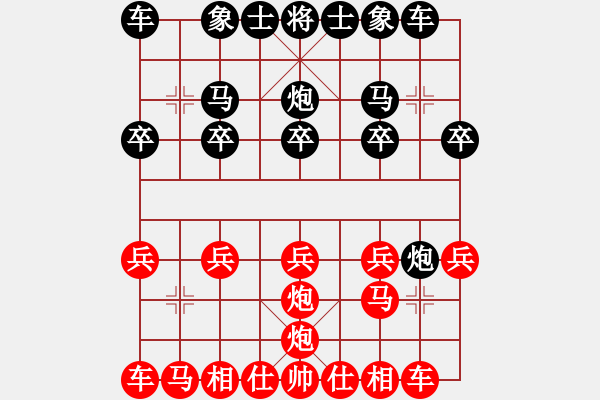 象棋棋譜圖片：《學(xué)習(xí)大師先手》窩心炮進(jìn)七兵左馬盤河破右中炮左炮封車右車巡河 - 步數(shù)：10 