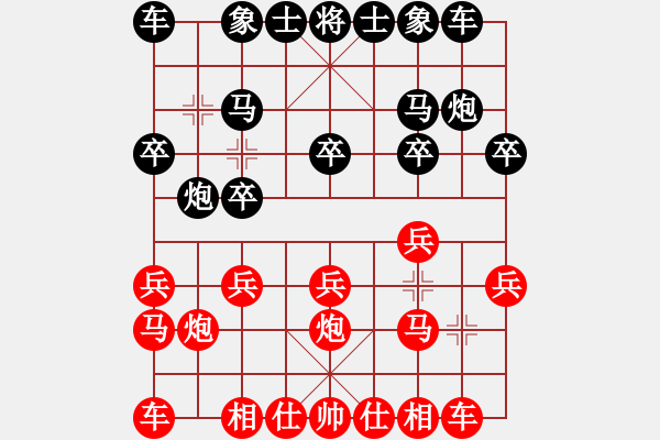 象棋棋譜圖片：520 對四方 - 步數(shù)：10 