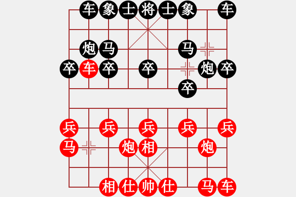 象棋棋譜圖片：只是路過[1148919087] -VS- 芳棋(純?nèi)讼缕?[893812128] - 步數(shù)：10 